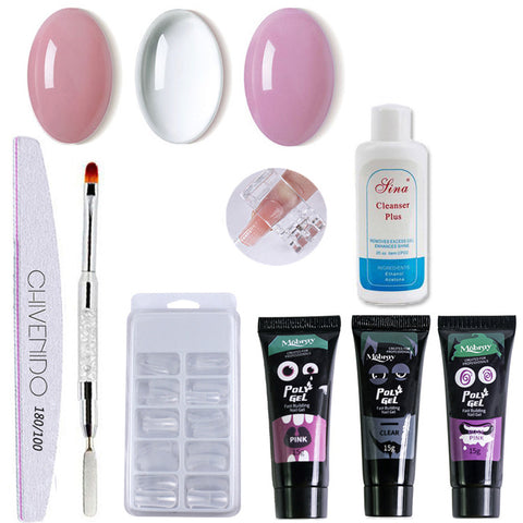 Nail Art Solid Extension Glue Set - Fashionner