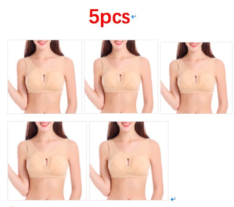 Soutien-gorge Grande Taille pour Femmes, Coton Anti-Choc, Haut de Nuit, Sans Boucles, Lingerie Sans Armature avec Coussinets Amovibles
