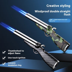Personalized Double Straight Punch Gas Lighters