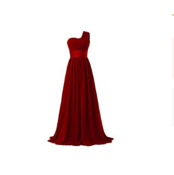 Longue robe de soirée de banquet multicolore