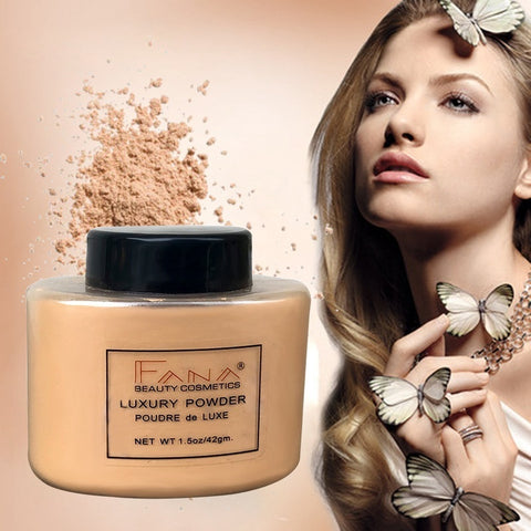Fard à Joues en Poudre Contrôle de l'Huile Contour Couverture Complète Poudre Banane Maquillage Minéral Transparent Base de Teint Mat Maquillage