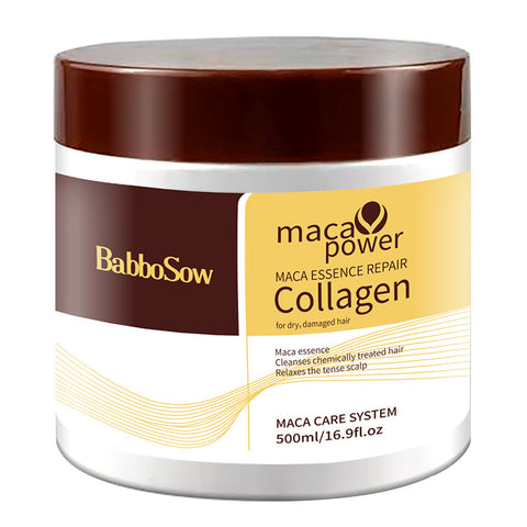 Masque Capillaire Hydratant au Collagène Crème Nourrissante Douce Nettoyage Profond Huile Essentielle Soin Capillaire