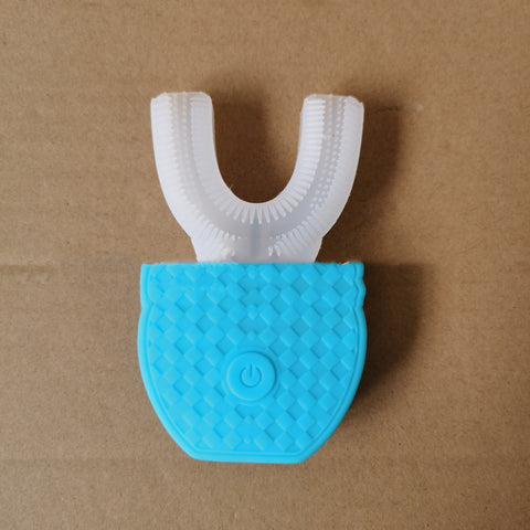 Brosse à dents électrique automatique intelligente 360 degrés étanche en forme de U, blanchissante, lumière bleue, chargement USB