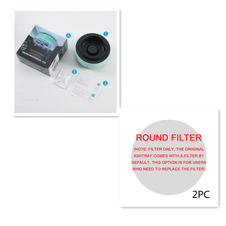 Buy Smoke Removal Air Purification Ashtray Anion Purification Practical Automatic Purifier Ashtray Portable Gadgets For Car Ashtray online at Fashionner.