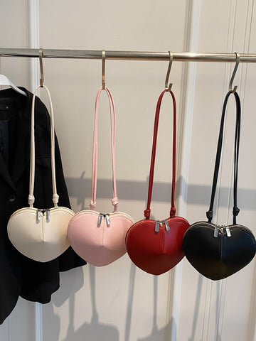 Sac bandoulière femme style niche, sac en forme de cœur, petit sac simple et nouveau