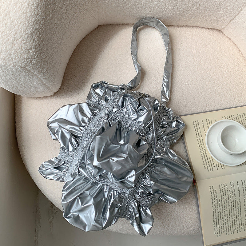 Special-interest Design Pleated Large Capacity Shoulder Bag - Fashionner