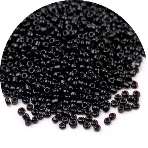 Perles de riz en verre peintes de couleurs mélangées