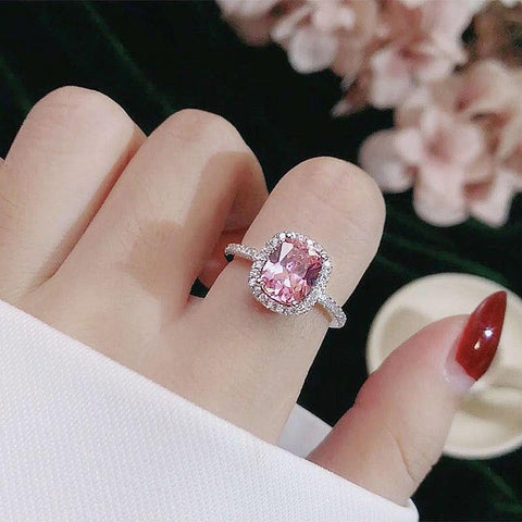Bagues pour femmes, mariage nuptial, Anelli, bijoux tendance, bague de fiançailles, couleur or blanc, Anillos