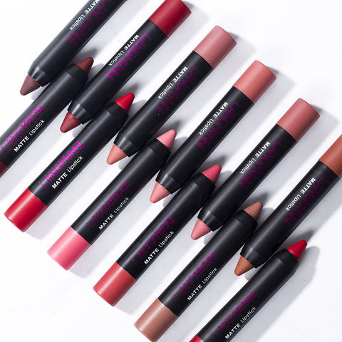 Ensemble de rouges à lèvres - Lot de 12 rouges à lèvres - Rouge à lèvres nude - Rouges à lèvres nudes