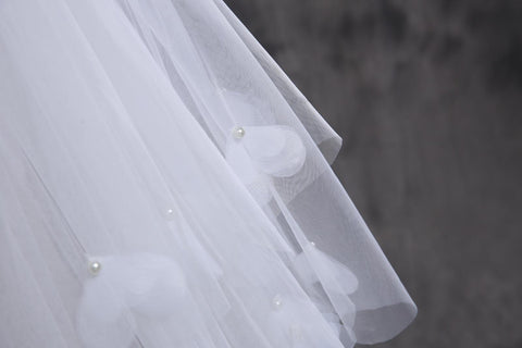Robe de mariée et voile de mariée