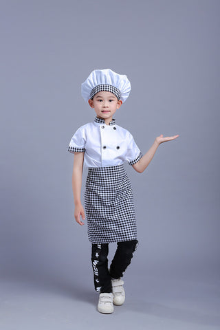 Chef Uniform Costume Children's COS Chef Role-playing Clothes