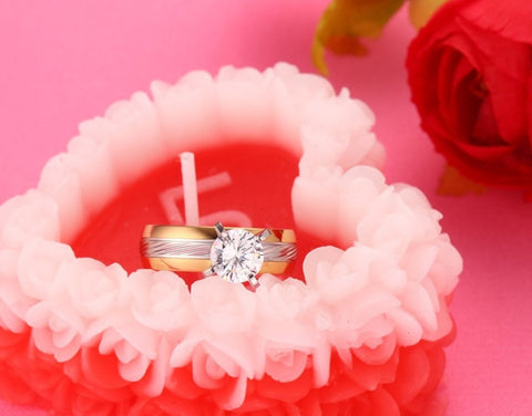 Bague de couple décorative