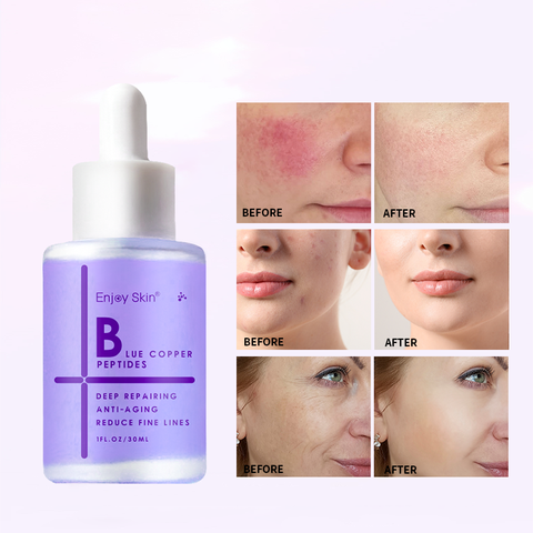 Sérum Visage Biologique et Végan Enjoy Skin, Éclaircissant Anti-âge, Peptides de Cuivre, 30 ml
