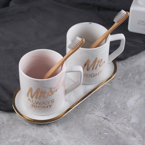 Marbling Couple Mug