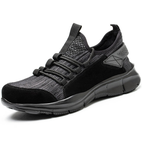 Labor Insurance Shoes Men's Anti-Smashing And Anti-Piercing Summer Breathable Steel-Toed Work Shoes Protective Shoes - Fashionner