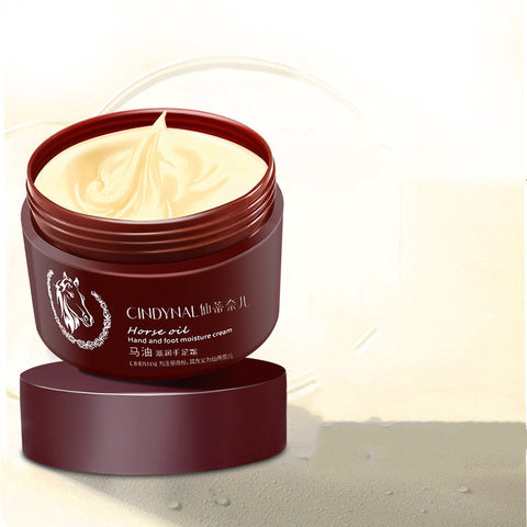 Crème pour les mains à l'huile de cheval Crème hydratante pour les talons Crème hydratante pour les mains