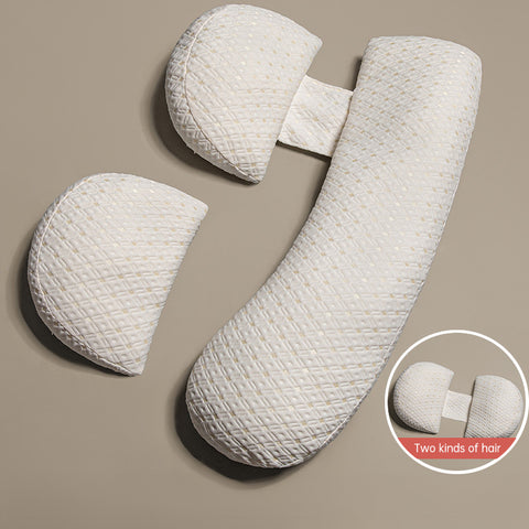Oreiller de grossesse multifonctionnel et évolutif à probiotiques, confortable pendant la grossesse, oreiller de maternité ajustable