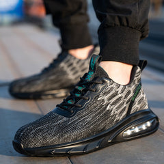 Summer Breathable Anti-Smash And Anti-Puncture Safety Shoes Wear-Resistant Breathable Work Shoes Safety Shoes - Fashionner