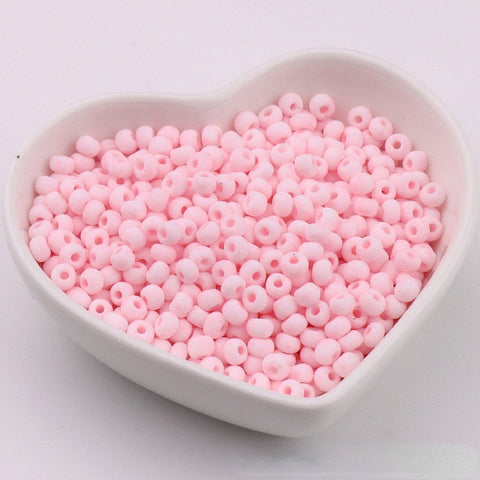 Perles de riz en verre Macaron Super Premium 4 mm