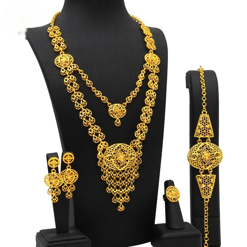 Buy Wedding Accessories Necklace Bracelet Ring Earrings online at Fashionner.