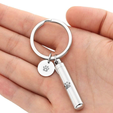 Pendentif cylindrique pour cendres cinéraires, souvenir