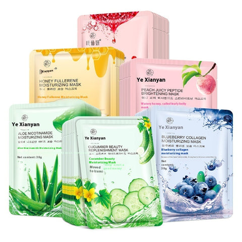 Masque Hydratant Collagène Myrtille 30g Aloès Nicotinamide