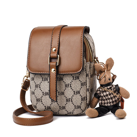 Women's Retro Multi-layer Messenger Mobile Phone Bag - Fashionner