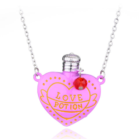 Collier fantaisie Amour Poison Pilule Bouteille Pendentif Cadeau Saint Valentin