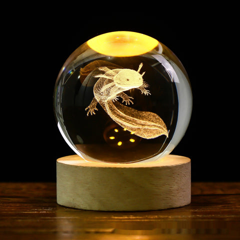 Ciel étoilé lumineux et planètes Lune Cristal de Lune Veilleuse Lampe de projection Lumière d'ambiance Cadeau créatif Nouveau cadeau insolite