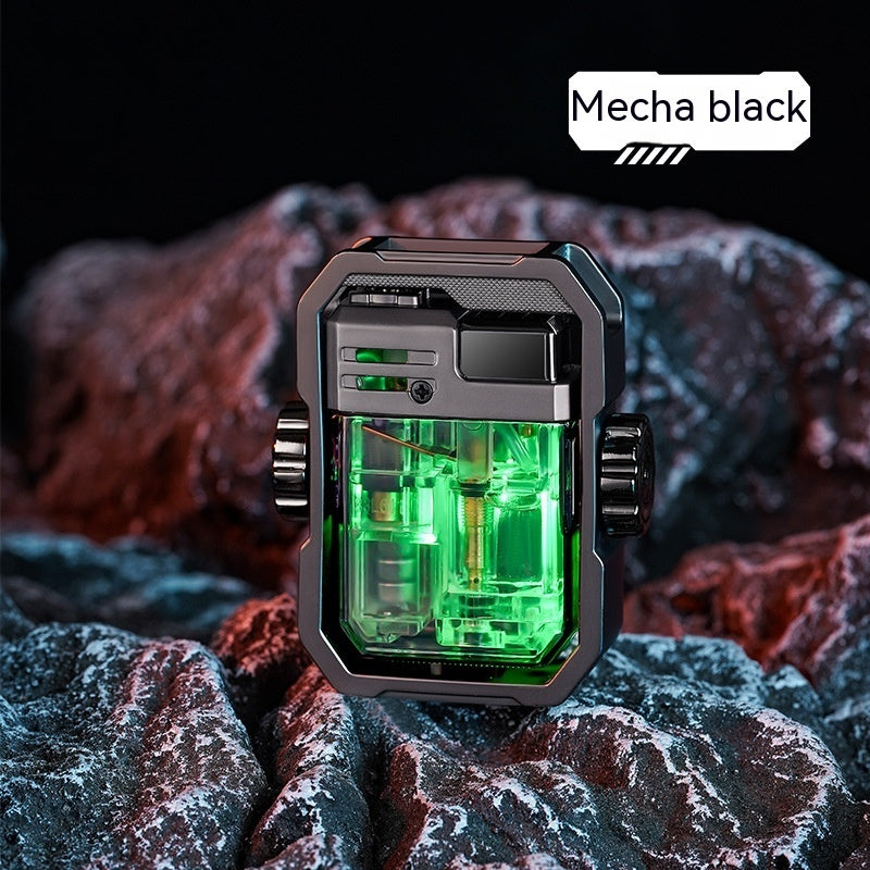 Windproof Transparent Gas Tank Gas Lighters Cool