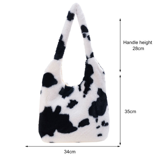 Portable Plush Handbag For Women - Fashionner