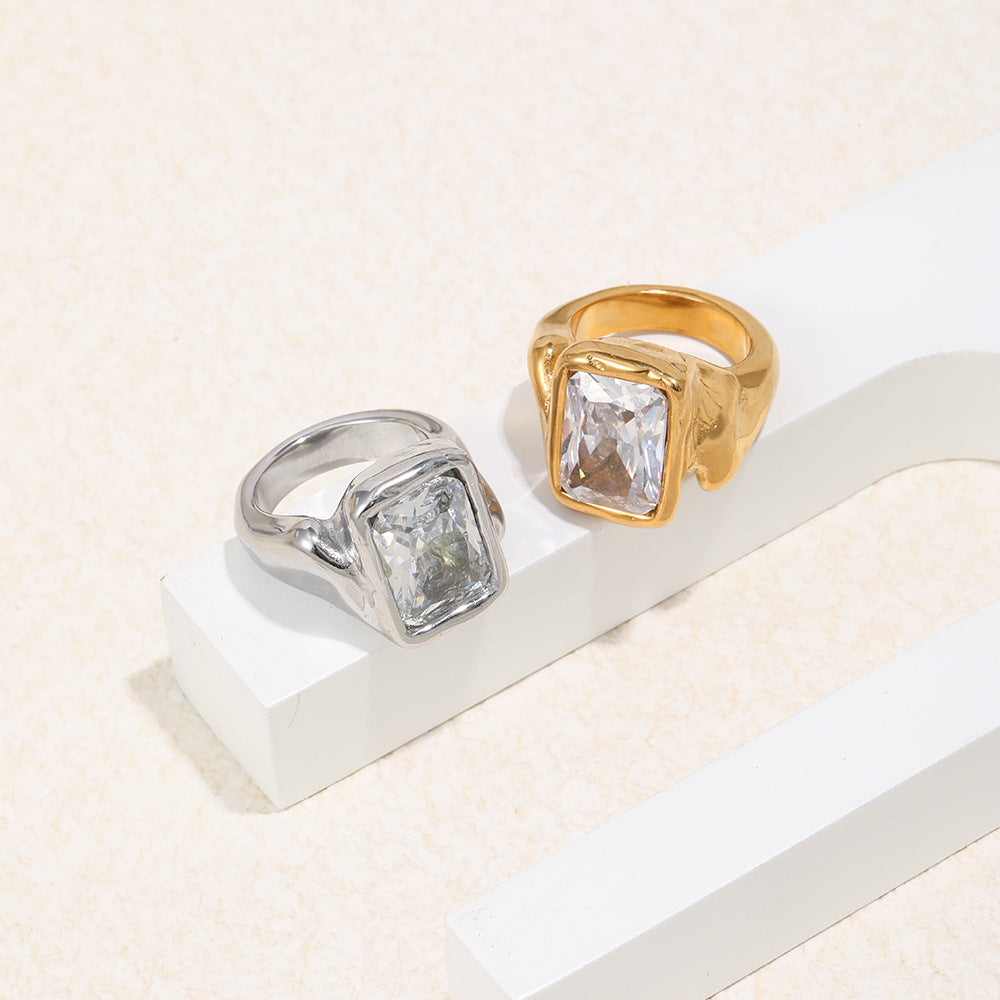 Buy Fashionable And Minimalist Stainless Steel Ring online at Fashionner.