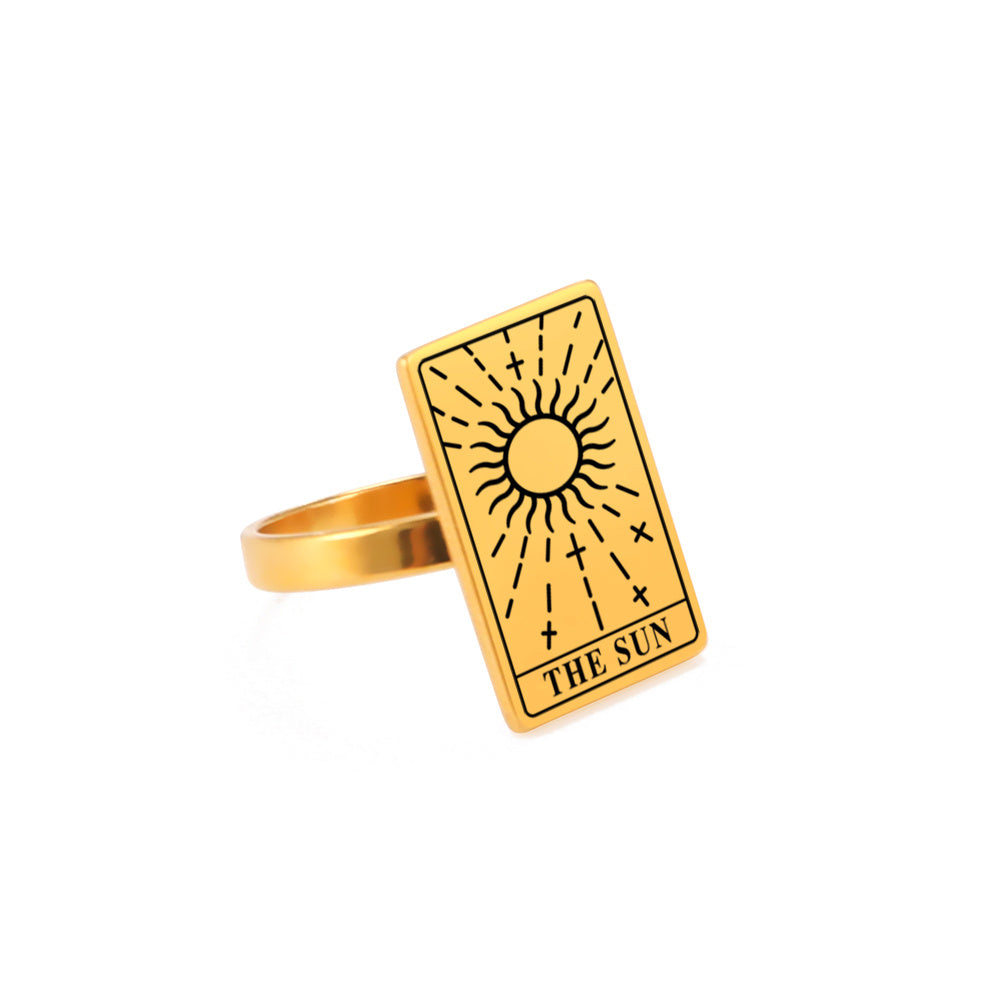 Student Couple Constellation Tarot Ring
