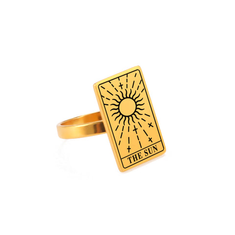 Bague Tarot Constellation Couple Étudiant