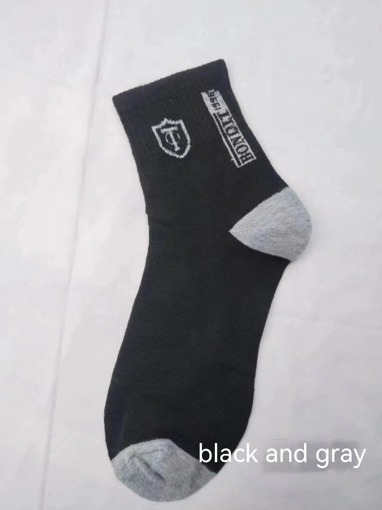 Sports Socks Men's Mid-calf Length Sock Deodorant And Sweat-absorbing Long Mid-calf - Fashionner