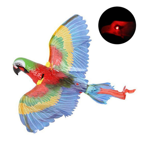 Simulation Oiseau Chat Jouets Interactifs pour Animaux de Compagnie Aigle Volant Suspendu Jouets Taquins pour Chatons Chiens Animaux Accessoires pour Chats Fournitures
