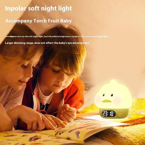 Réveil à lumière douce, chargement USB, petite veilleuse horloge