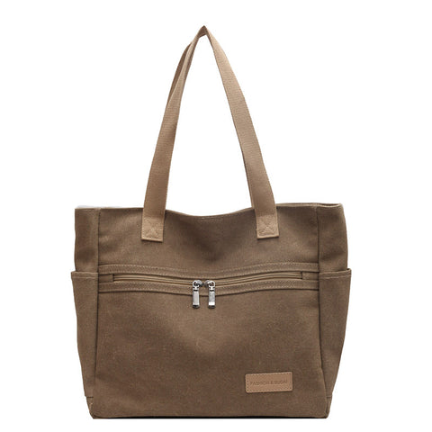 Canvas Shoulder Bags Women's Totes Handbag - Fashionner