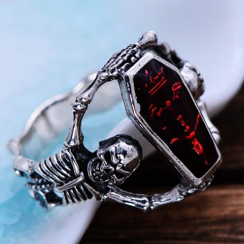 Bague tête de chauve-souris vampire