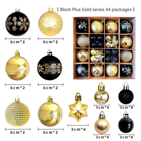 Décoration de Noël 6cm boule électrolytique boule en plastique boule peinte de forme spéciale cadeau de boule de Noël pendentif de sapin de Noël