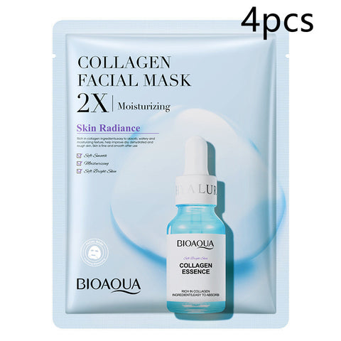 Masque facial au collagène hydratant et raffermissant Masque en tissu Acide hyaluronique Masques faciaux Soin de la peau Gel Soin de la peau