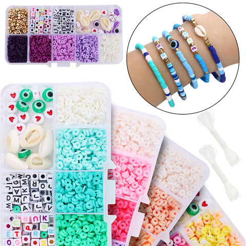 Perles de verre faites à la main avec paillettes de la même couleur