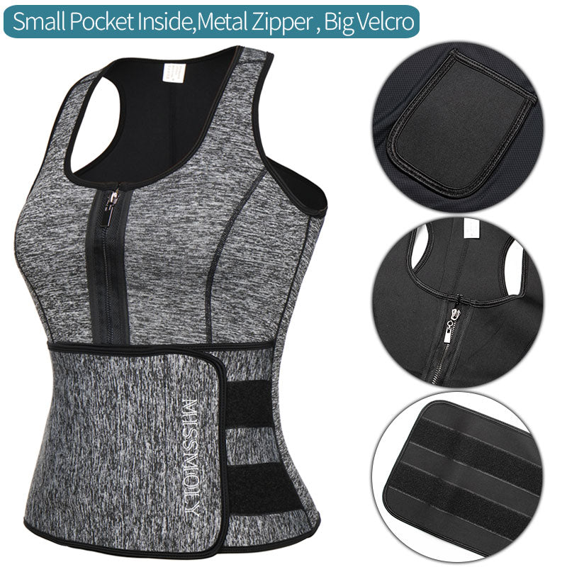 Buy Women Neoprene Waist Trainer Sweat Sauna Suit Waist Cincher online at Fashionner.