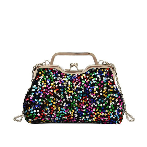 Nouveau sac à main à bandoulière tendance mode Sac de soirée niche à paillettes