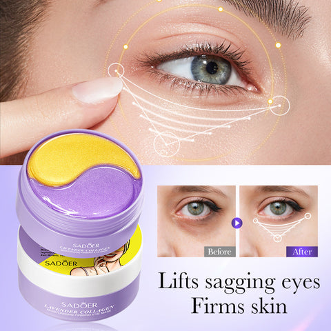 Masque contour des yeux hydratant et raffermissant au collagène et à la lavande