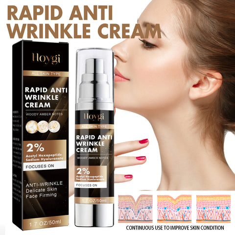 Crème Visage Anti-Âge Hoygi : Atténue les rides et ridules, hydrate, illumine, raffermit et retend, crème anti-rides.