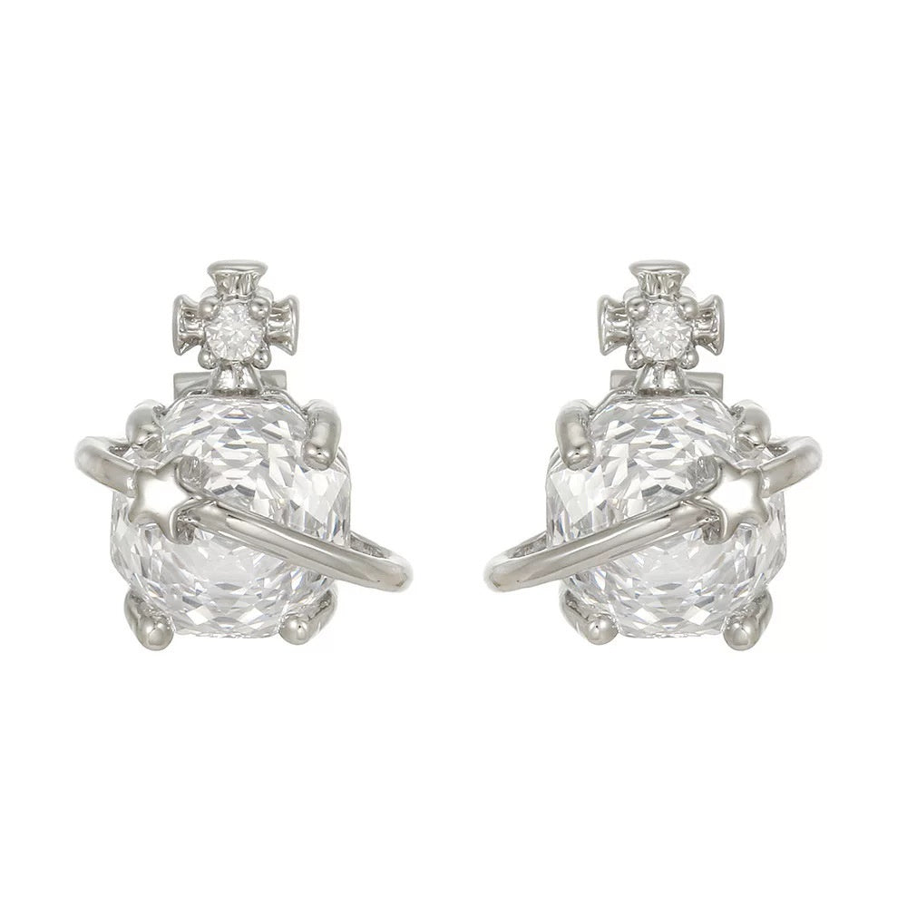 Buy Flashy Saturn Womens Light-Luxury Ear Studs online at Fashionner.