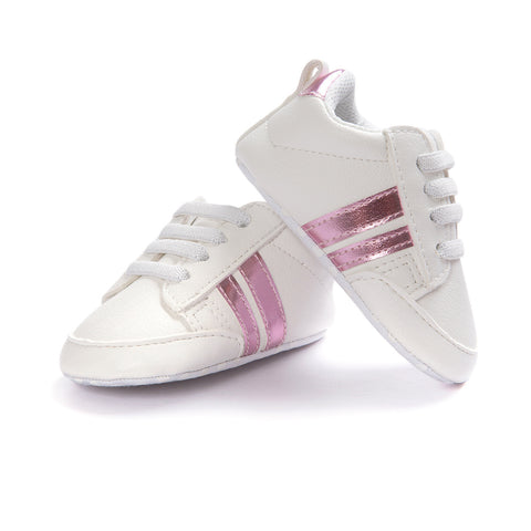 Chaussures Bébé Garçon Fille Mocassins Cuir PU Antidérapantes Souples Baskets Nouveau-né