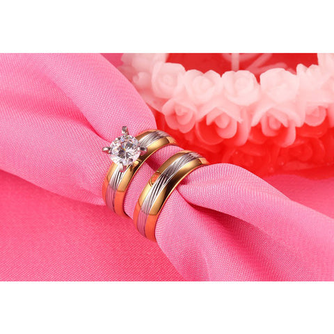 Bague de couple décorative