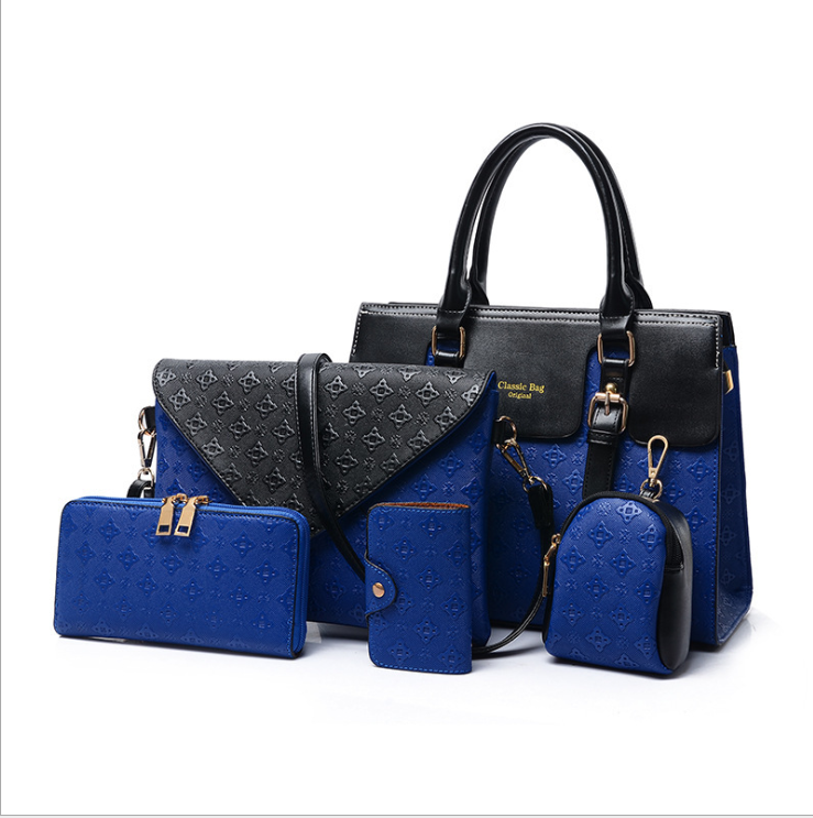 A set of Luxury Leather Handbags Black - Fashionner
